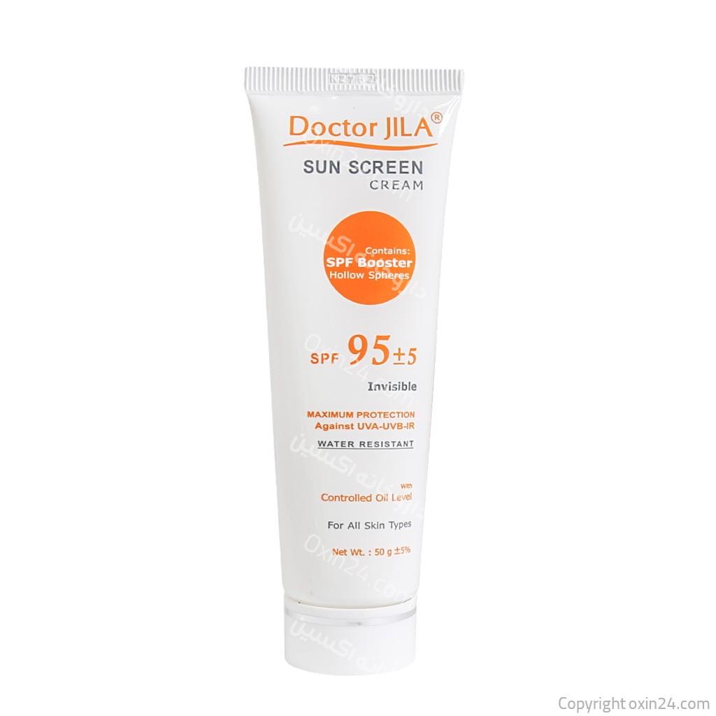 کرم ضد آفتاب SPF95 دکتر ژیلا با چربی کنترل شده 50 میلی لیتر رنگی