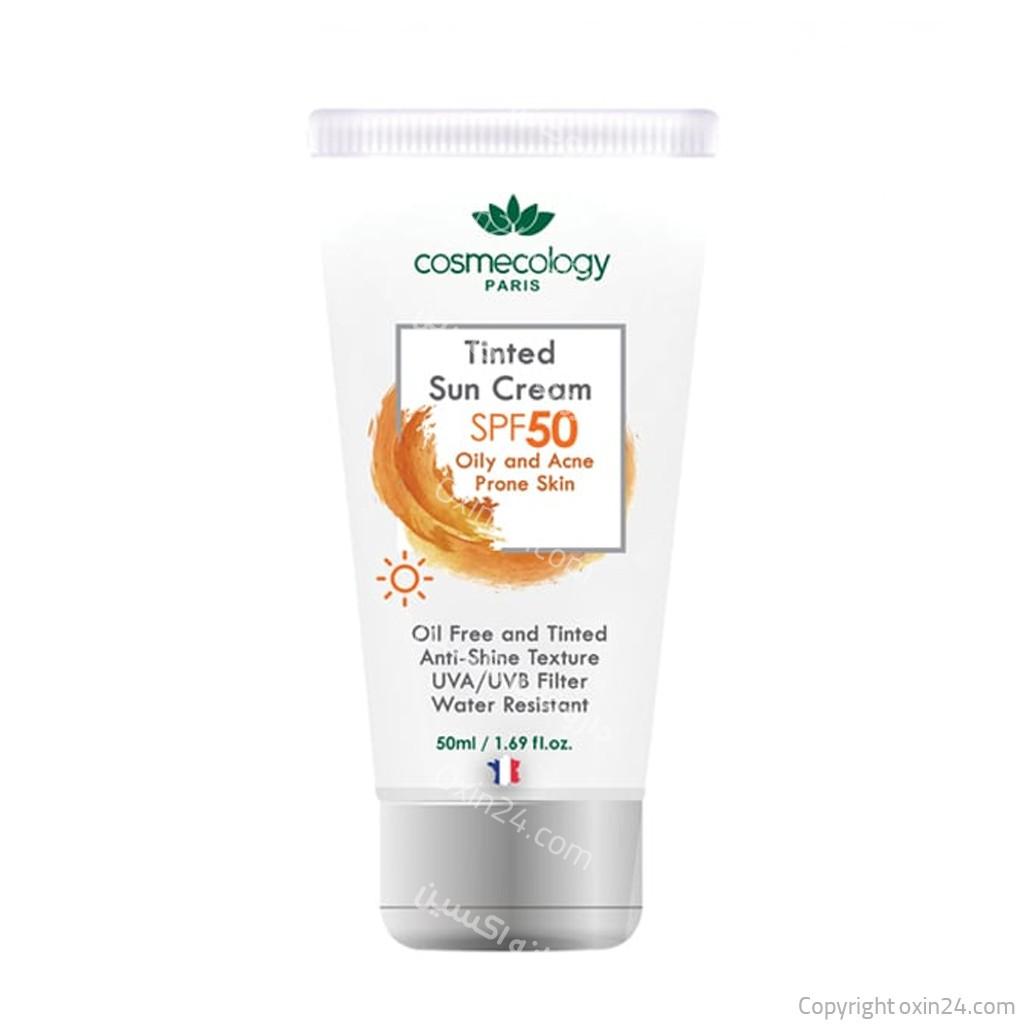 ضد آفتاب فاقد چربی SPF50 کاسمکولوژی حجم ۵۰ml