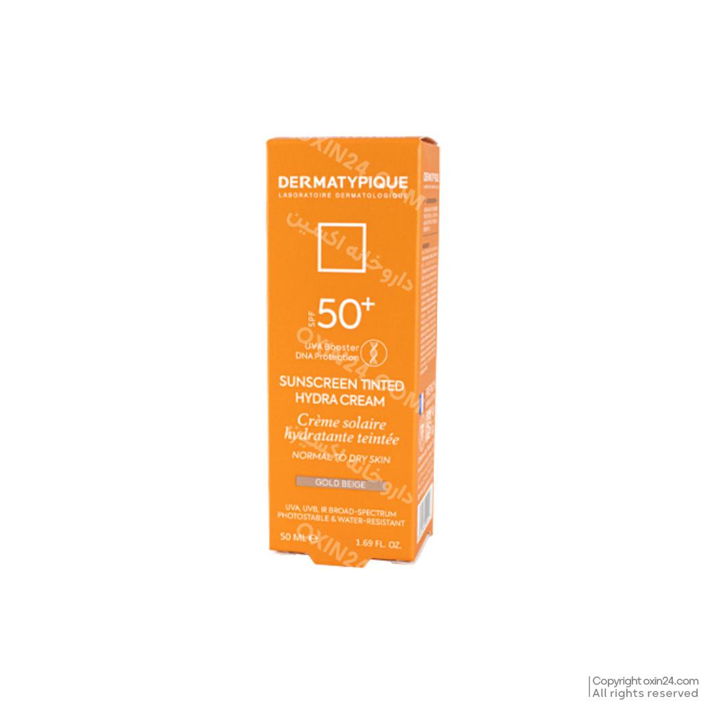 ضد آفتاب رنگی رز بژ پوست خشک SPF50 درماتیپیک