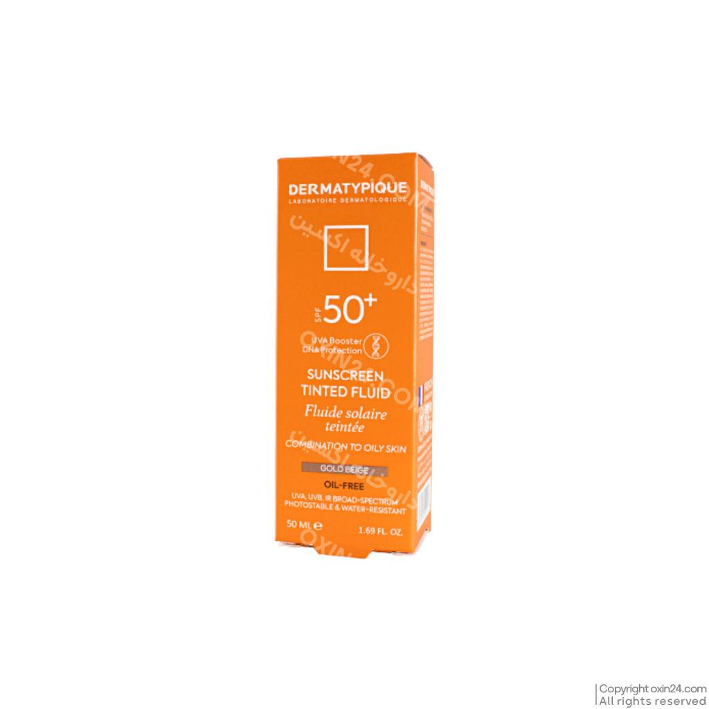 ضد آفتاب رنگی بژطلایی پوست چرب SPF50 درماتیپیک
