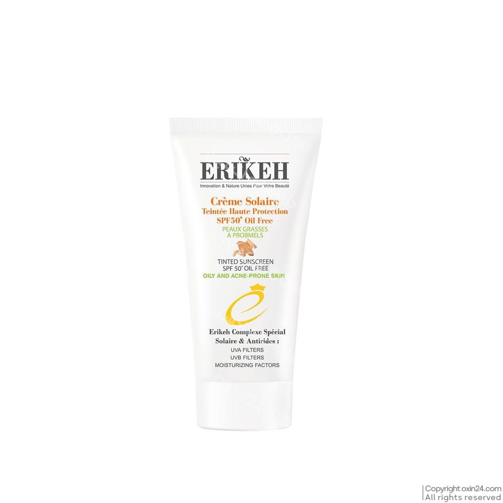ضد آفتاب رنگی اریکه SPF50 (مناسب پوست مستعد آکنه) حجم ۵۰ml