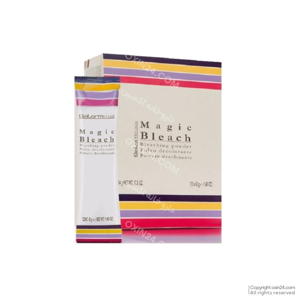 پودر دکلره ضد زردی سالرم مدل magic bleach