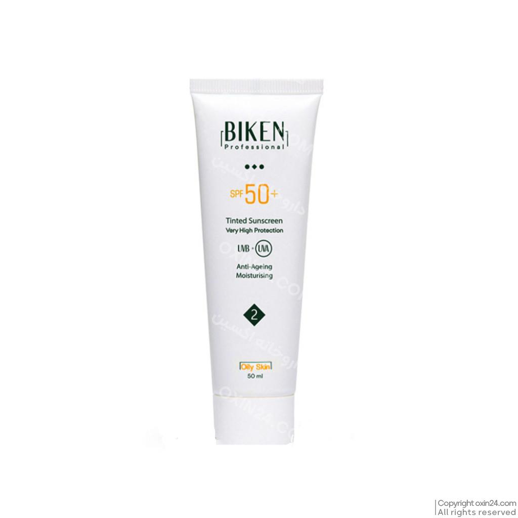 کرم ضدآفتاب رنگی پوست چرب بیکن SPF50 مدل 2 | حجم 50 میل