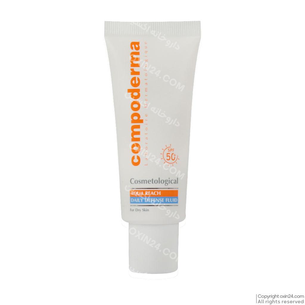 کرم ضد آفتاب‌هیدراته SPF50 پوست خشک‌و‌خیلی‌خشک‌کامپودرما 40 م ل